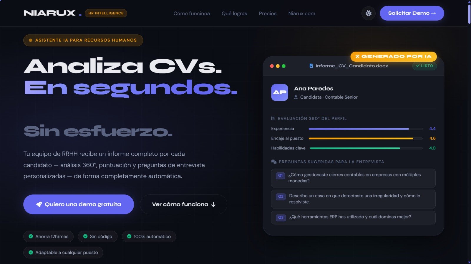 Asistente de Recursos Humanos IA